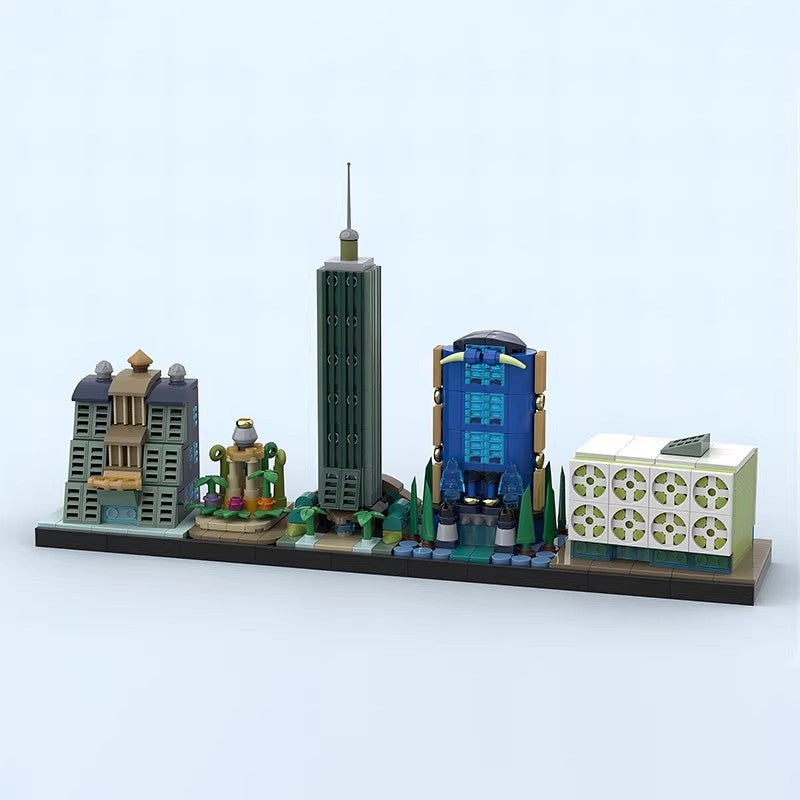 Eu-topos Futuristic Skyline MOC Architecture Building Kit - 4