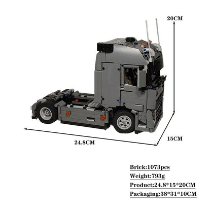 Euro FH Heavy Duty Tractor Truck Building Kit | LEGO-Compatible MOC - 3