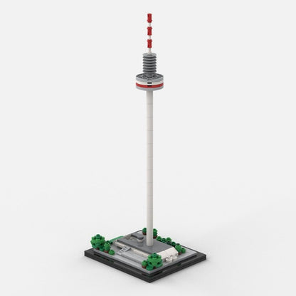 Europaturm Frankfurt Telecom Tower Building Kit | 1:1270 Scale LEGO-Compatible MOC - 3