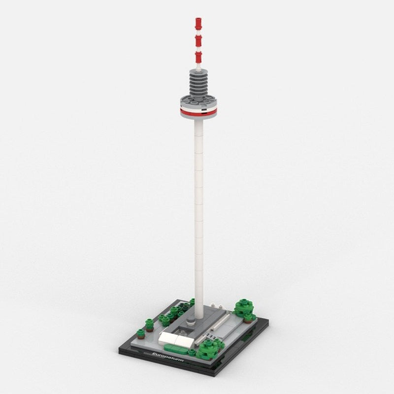 Europaturm Frankfurt Telecom Tower Building Kit | 1:1270 Scale LEGO-Compatible MOC - 4
