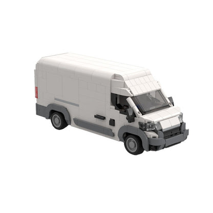 European Jumbo Cargo Van MOC Vehicle Building Kit - 1