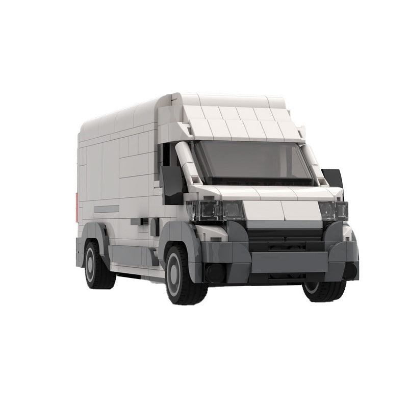 European Jumbo Cargo Van MOC Vehicle Building Kit - 2