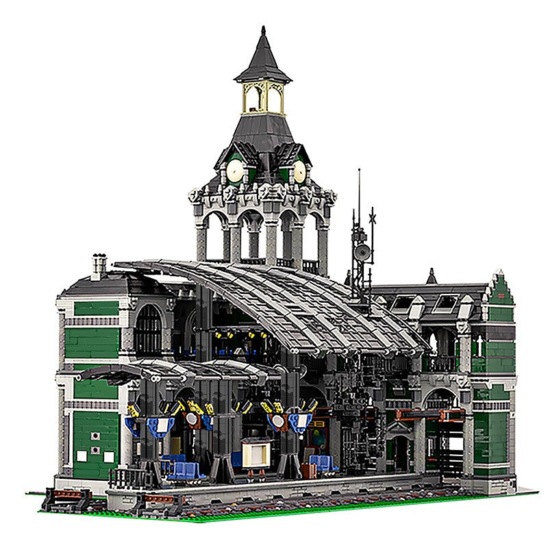 European Modular Train Station Building Kit | LEGO-Compatible MOC - 6