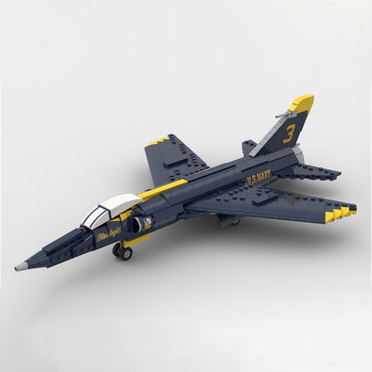 F-11 Tiger Naval Fighter Jet MOC Building Kit | 1:35 Scale - 2