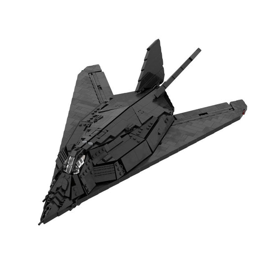 F-117 Nighthawk Attack Aircraft Building Kit | LEGO-Compatible MOC - 1