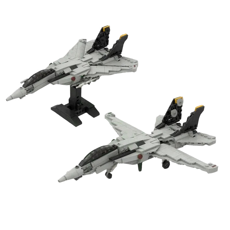 F-14 Variable-Sweep Fighter Jet 1:70 Scale MOC Building Kit - 4