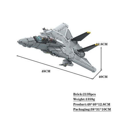 F-14D Super Tomcat Fighter Jet MOC Building Kit | Supersonic Aircraft - 4