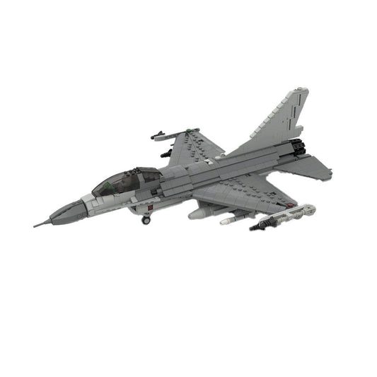 F-16 Fighting Falcon Building Kit | 1:35 Scale | LEGO-Compatible MOC - 1