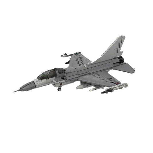 F-16 Fighting Falcon MOC Building Kit - 1:35 Scale Advanced Aviation Model - 1
