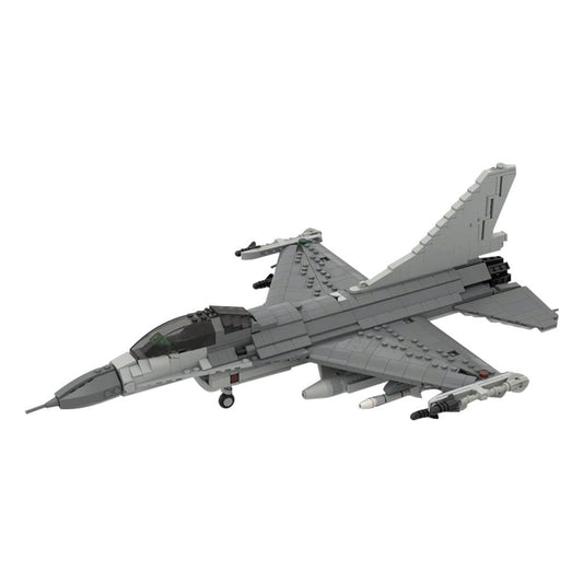 F-16C Block 50 Fighting Falcon Building Kit | LEGO-Compatible MOC - 1