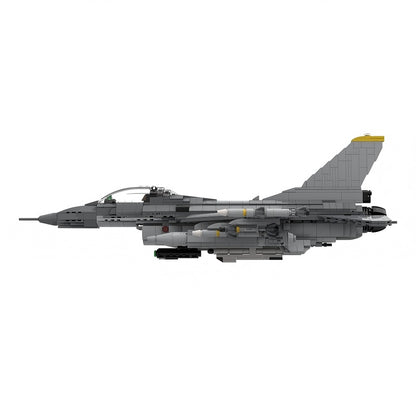 F-16C Block 70+ Fighter Jet MOC Building Kit | Military Aircraft Model - 2