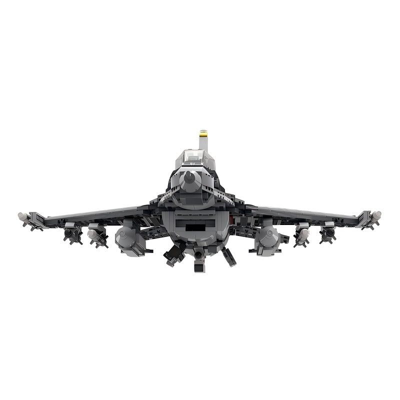 F-16C Block 70+ Fighter Jet MOC Building Kit | Military Aircraft Model - 3