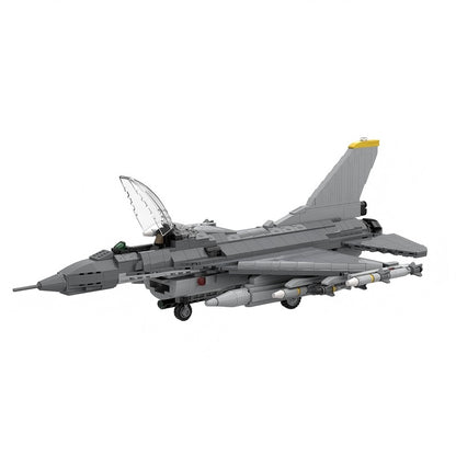 F-16C Block 70+ Fighter Jet MOC Building Kit | Military Aircraft Model - 4
