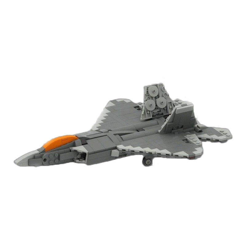F-22 Raptor Stealth Fighter Building Kit | 1:70 Scale LEGO-Compatible MOC - 2