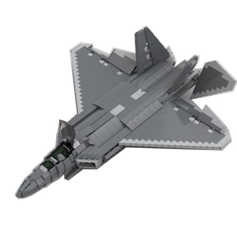 F-22 Raptor Stealth Fighter Jet MOC Building Kit - 1