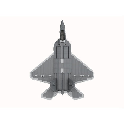 F-22 Raptor Stealth Fighter Jet MOC Building Kit - 3