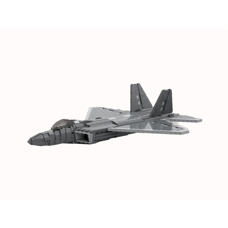 F-22 Raptor Stealth Fighter Jet MOC Building Kit - 4