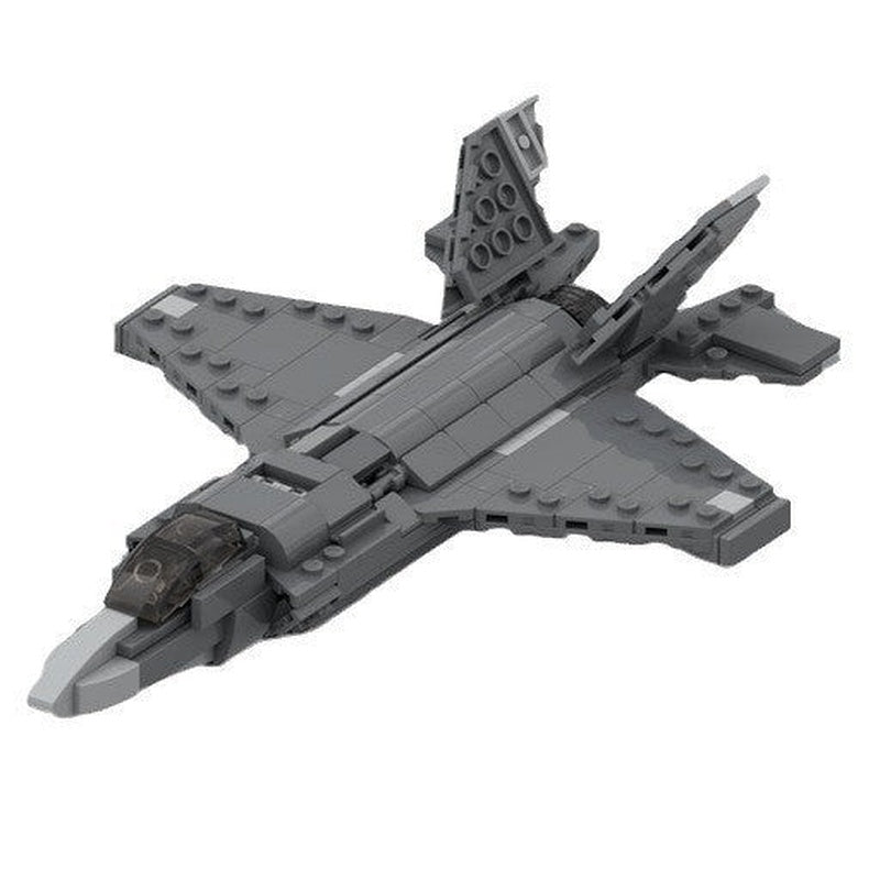 F-35 Fighter Jet Trio MOC Building Kit - Multi-Variant Advanced Aviation Set - 3