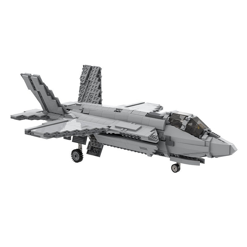 F-35B Stealth Fighter MOC Building Kit | 1:35 Scale Military Jet Model - 1