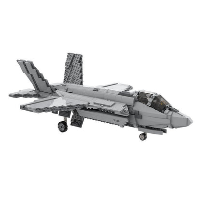 F-35B Stealth Fighter MOC Building Kit | 1:35 Scale Military Jet Model - 1