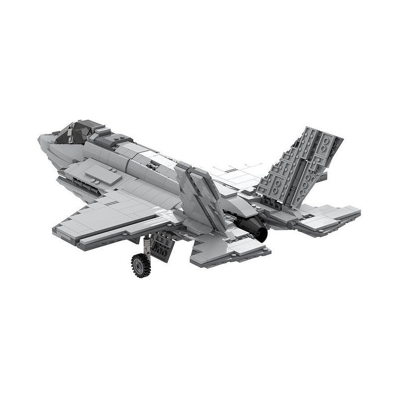 F-35B Stealth Fighter MOC Building Kit | 1:35 Scale Military Jet Model - 6