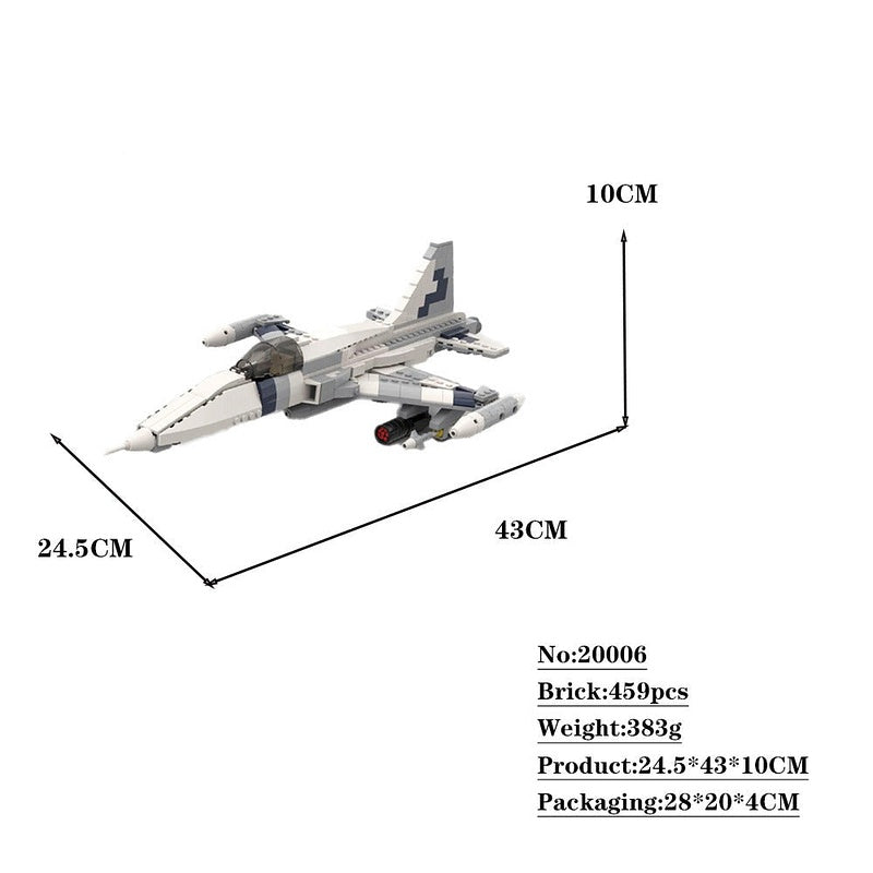 F-5 Freedom Fighter Jet MOC Building Kit | Supersonic Aircraft Model - 5