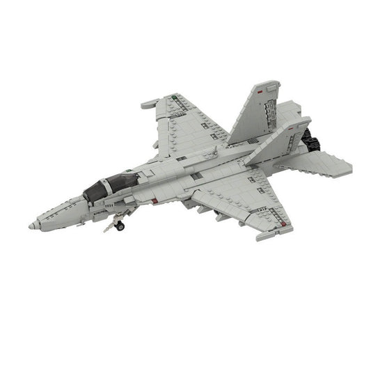 F/A-18E/F Super Hornet Style MOC Fighter Jet Building Kit - 1