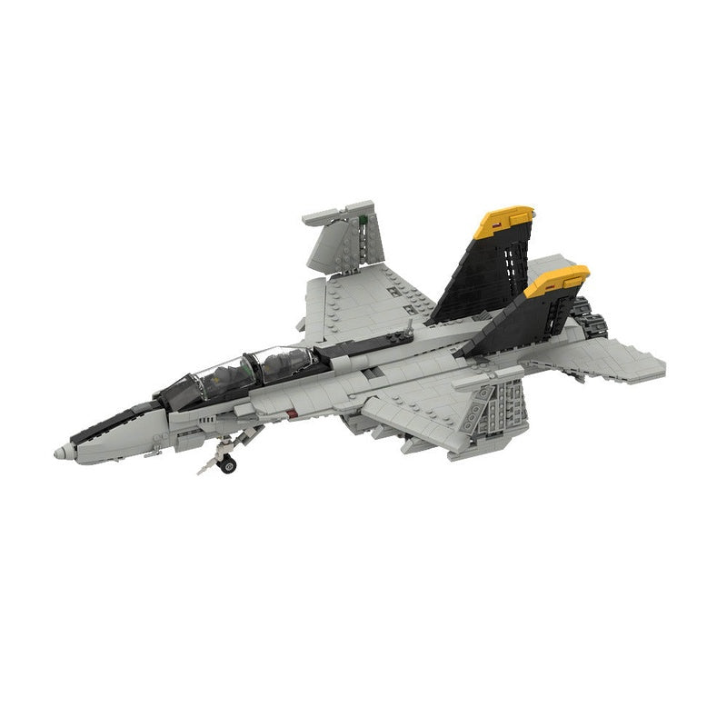 F/A-18E/F Super Hornet Style MOC Fighter Jet Building Kit - 2