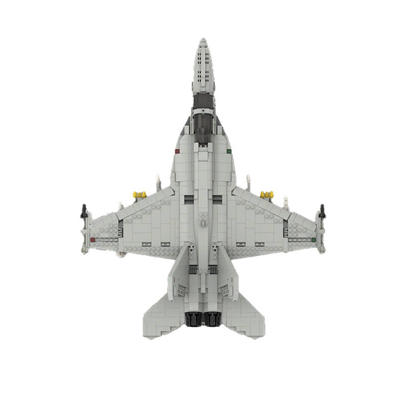 F/A-18E/F Super Hornet Style MOC Fighter Jet Building Kit - 6