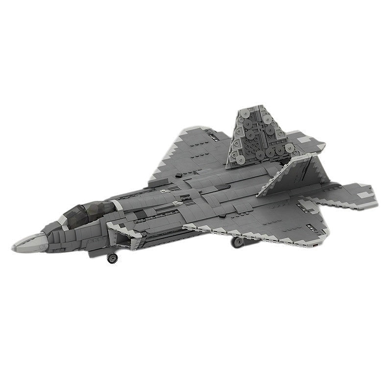F22 Stealth Fighter MOC Building Kit | 1:35 Scale Military Jet Model - 2