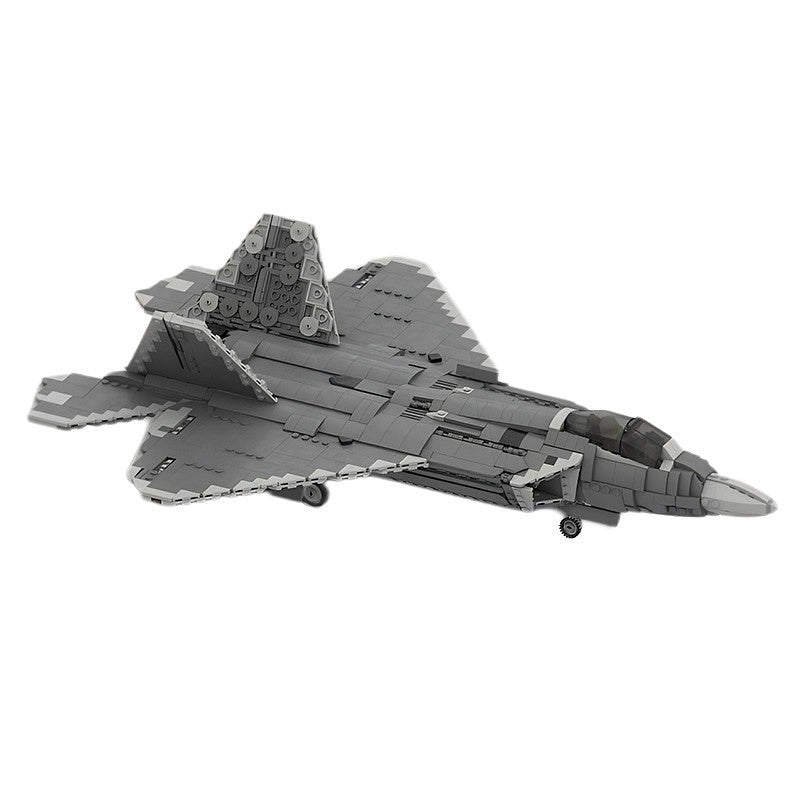 F22 Stealth Fighter MOC Building Kit | 1:35 Scale Military Jet Model - 3