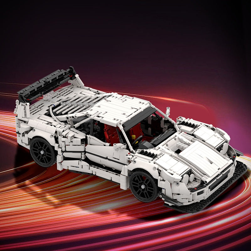 F40 Twin-Turbo Wide Body Sports Car Building Kit | LEGO-Compatible MOC - 1
