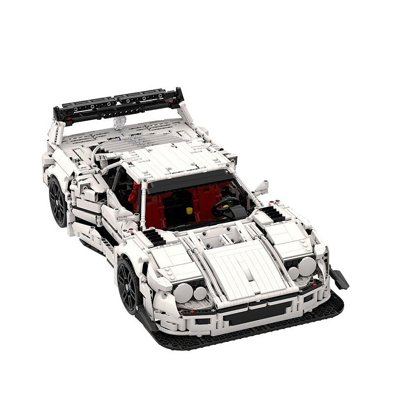 F40 Twin-Turbo Wide Body Sports Car MOC Building Kit | Supercar Model - 1