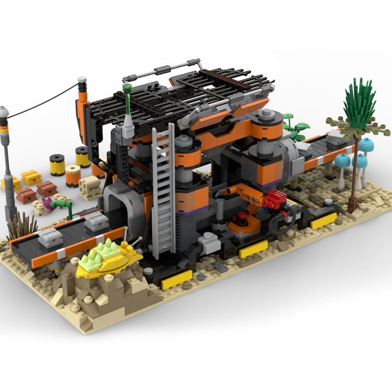 Factory Constructor MOC Building Kit | Industrial Factory Display Model - 2