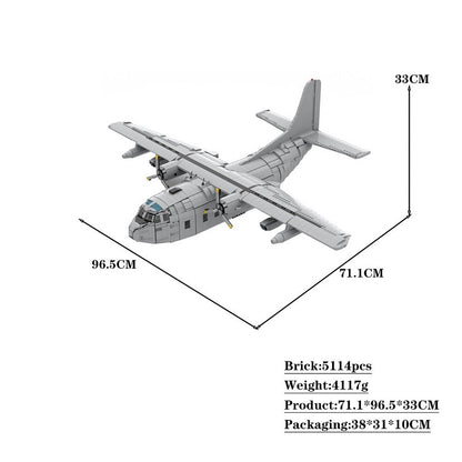 Fairchild C-123K Provider Transport Aircraft MOC Building Kit | 1:35 Scale Model - 5