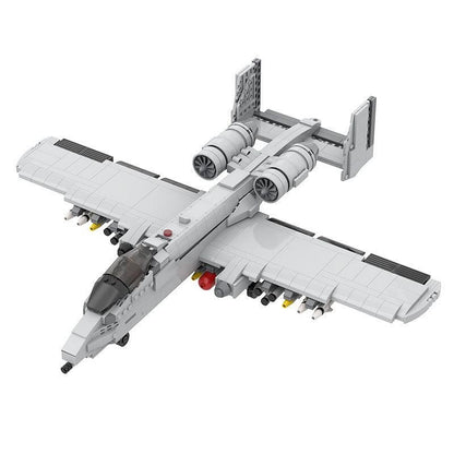 Fairchild Republic A-10 Thunderbolt II Style MOC Fighter Aircraft Building Kit - 1
