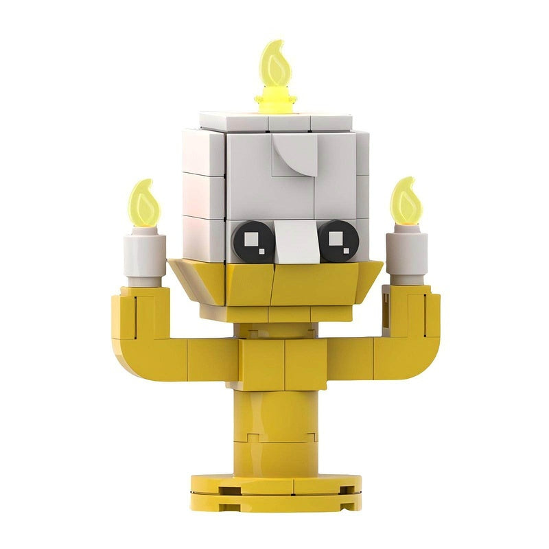 Fairytale Princess & Cursed Beast BrickHeadz Building Kit | LEGO-Compatible MOC - 1
