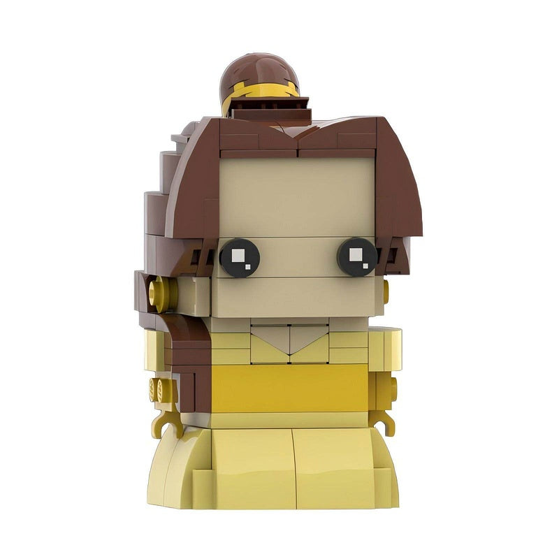 Fairytale Princess & Cursed Beast BrickHeadz Building Kit | LEGO-Compatible MOC - 10