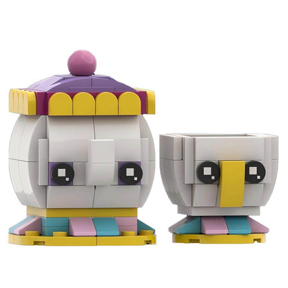 Fairytale Princess & Cursed Beast BrickHeadz Building Kit | LEGO-Compatible MOC - 11