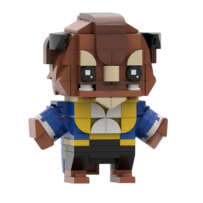 Fairytale Princess & Cursed Beast BrickHeadz Building Kit | LEGO-Compatible MOC - 6