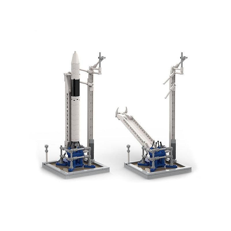 Falcon 1 Rocket & Launch Pad MOC Building Kit | Space Display Model - 1