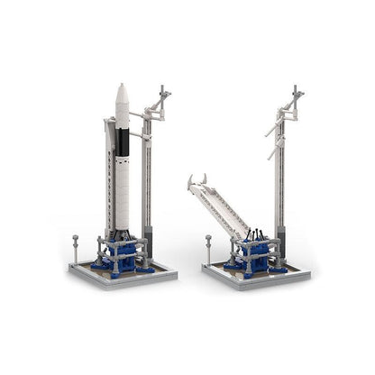 Falcon 1 Rocket & Launch Pad MOC Building Kit | Space Display Model - 1