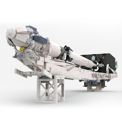 Falcon 9 MOC Rocket Launch Tower Building Kit | 1:110 Scale Model - 1
