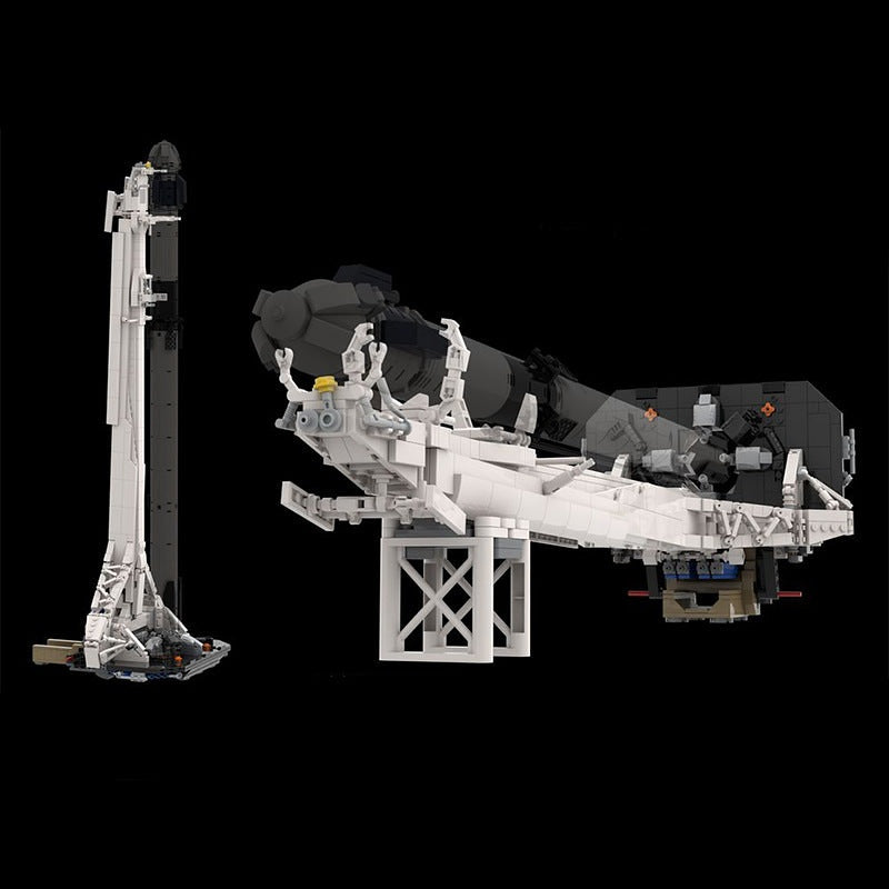 Falcon 9 MOC Rocket Launch Tower Building Kit | 1:110 Scale Model - 7