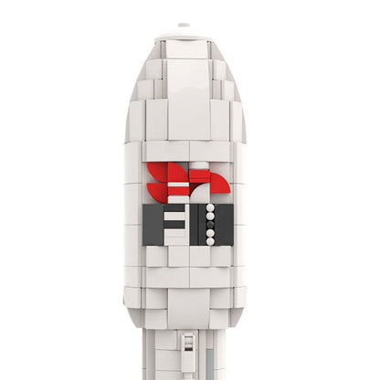 Falcon 9 Rocket MOC Building Kit | 1:110 Scale Launch Vehicle - 2