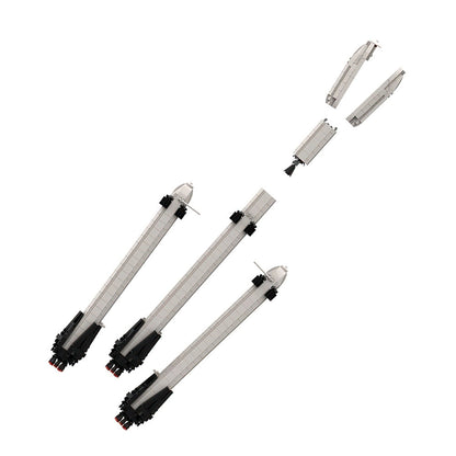 Falcon Heavy Building Kit | Saturn V Scale | LEGO-Compatible MOC - 4