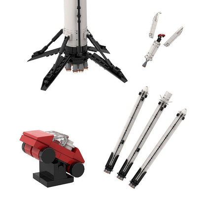 Falcon Heavy MOC Rocket Building Kit | Space Launch Vehicle Model - 3