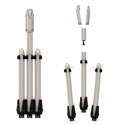 Falcon Heavy Rocket MOC Building Kit | Spacecraft Display Model - 5