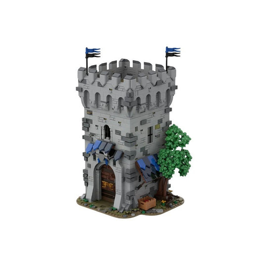Falcon Outpost Building Kit | Medieval Fortress LEGO-Compatible MOC - 1