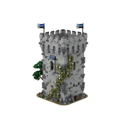 Falcon Outpost Building Kit | Medieval Fortress LEGO-Compatible MOC - 2